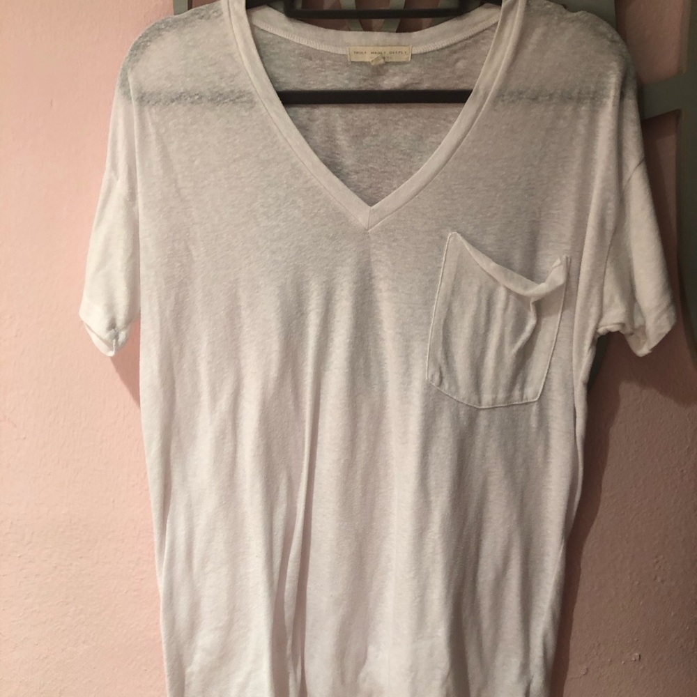 Free People White T-shirt